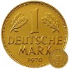 1 DM deutsche Mark 24 Karat vergoldet Geschenk zum Geburtstag Jahrgang 1950-1994