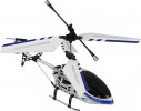 fun2get Polizei Hubschrauber | 21 cm, silber/blau | ferngesteuert | 3 Kanal |LED