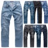 Gelverie Herren Jeans Slim Fit Stonewashed Hose Stretch Denim Basic Jeans M55