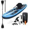 Surfboard Stand Up Paddle SUP Board Paddelboard aufblasbar Kajak-Sitz Blau 305cm