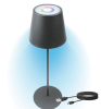 Tischleuchte LED RGB Lampe Touch Sensor Ambiente kabellos mit Akku anthrazit WOW