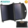 Faltbar Solarpanel Solarladegert Solarmodul 2x USB A Solar Ladestation Choetech