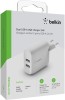 Belkin Dual USB-A Ladegert Wei 24Watt (2 x 12 Watt) USB-A-Anschlsse