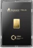 Goldbarren 2,5 Gramm  999.9 Gold Heimerle + Meule  original geblistert