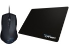 Roccat Set Gaming Bundle Lua Tri-Button Mouse + Kanga Gamer Mouse-Pad Maus-Pad