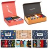 Moustard Socks Giftbox Thema World Socken Geschenkbox 4 Paar