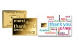 Goldmnze Thank you International Coincard 999/1000 Gold Geschenk Danke